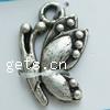 Zinc Alloy Animal Pendants, Butterfly, plated lead & nickel free 