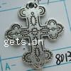 Zinc Alloy Cross Pendants, plated cadmium free 