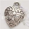 Zinc Alloy Heart Pendants, plated cadmium free Approx 1mm 