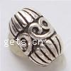 Zinc Alloy Jewelry Beads, Oval, plated cadmium free Approx 2mm 