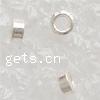 Sterling Silber Crimp Perlen, 925 Sterling Silber, Rohr, plattiert, keine, 1x2mm, Bohrung:ca. 1.5mm, verkauft von PC