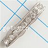 Moda Puente Rhinestone Spacer, diamantes de imitación, con aleación de zinc, chapado, enchapado grueso más que los 3μm & 6-aro & con diamantes de imitación de Mideast, más colores para la opción, libre de níquel, 29x5x5mm, Vendido por UD