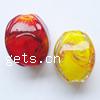 Handmade Lampwork Beads, Oval 