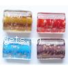 Handmade Lampwork Beads, Flat Rectangle Approx 6MM 