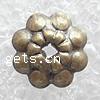 Brass Bead Cap, Flower, plated Approx 1mm 