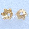 Brass Bead Cap, Flower, plated Approx 1.6mm 