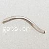 Brass Tube Beads, plated, smooth 