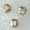 perles de coupe du diamant en laiton, tambour, Placage, Coupe de fleurs, plus de couleurs à choisir, 4mm Environ 2mm Vendu par sac