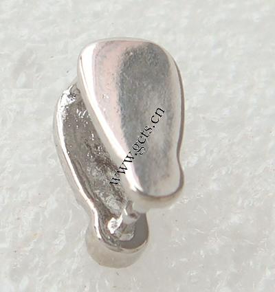 Messing Anhängerschlaufe, Tropfen, plattiert, mit Strass, keine, 10x5mm, verkauft von PC