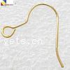 Brass Hook Earwire, plated lead & cadmium free 