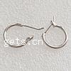 Brass Hoop Earring, plated 