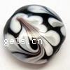 Handmade Lampwork Beads,Flat round,15x8mm,Sold per PC