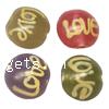 Handmade Lampwork Beads,Flat round,16x9mm,Sold per PC