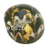 Handmade Lampwork Beads, Flat round 