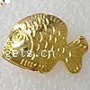 Tierische Messing Perlen, Fisch, plattiert, keine, 21x16mm, verkauft von PC