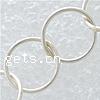 Handmade Sterling Silver Chain, 925 Sterling Silver, Donut, plated 8mm 