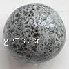 Gesprenkelte Porzellan Perlen, rund, 14x14mm, verkauft von PC