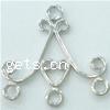 Sterling Silver Chandelier Component, 925 Sterling Silver, UV plating, 1/3 loop 