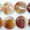 Ice QUARTZ AGATE Beads, Flat round, Sold per  Strand