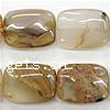 Picture Agate Beads, Square tube, Sold per 16-Inch Strand