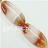 Ice QUARTZ AGATE Beads, Flat oval, Sold per  Strand