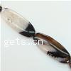 Ice QUARTZ AGATE Beads, Flat oval, Sold per  Strand