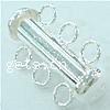 Sterling Silver Slide Lock Clasp, 925 Sterling Silver, Tube Approx 2mm 