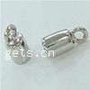 Sterling Silver End Caps, 925 Sterling Silver, Tube, plated 