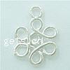 Sterling Silver Charm Connector, 925 Sterling Silver, Chinese Knot, plated 