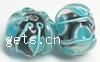 Handmade Lampwork Beads,Rondelle,14x10mm,Sold per PC