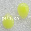 perle en jade tient, marbre teint, larme, Jaune Environ 1mm pouce Vendu par brin