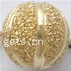 Brass Stardust Beads, Round, plated, flower cut & stripe 8mm Approx 1.8mm 