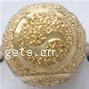 Brass Stardust Beads, Round, plated, flower cut 8mm Approx 1.8mm 