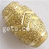 Brass Stardust Beads, Oval, plated, flower cut 