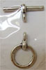 Zinc Alloy Toggle Clasp, Round, single-strand cadmium free  Approx 