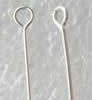 Sterling Silver Eyepins, 925 Sterling Silver, plated 