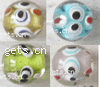 Handmade Lampwork Beads, Round, 12mm 