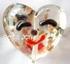 Handmade Lampwork Beads, Heart, 25mm 