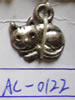 Zinc Alloy Animal Pendants, Cat, plated 