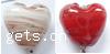 Handmade Lampwork Beads, Heart, 18mm 