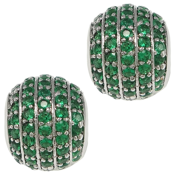 6:real platinum plated with green CZ