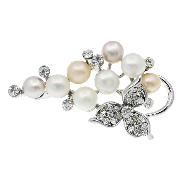 4:platinum color plated with colorful pearl