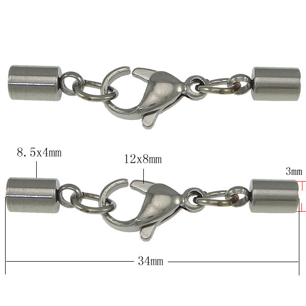 E 34mm,8.5x4mm,12x8mm,hole:3mm