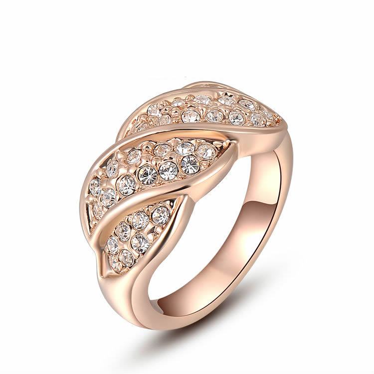 1:real rose gold plated