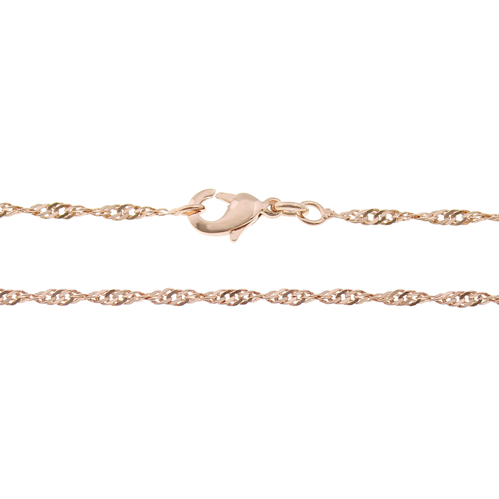 3:real rose gold plated