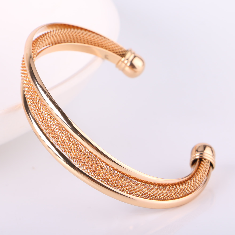 1 rose gold color plated