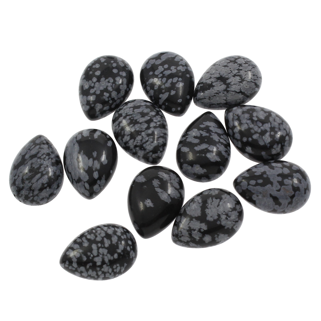 10 snowflake obsidian