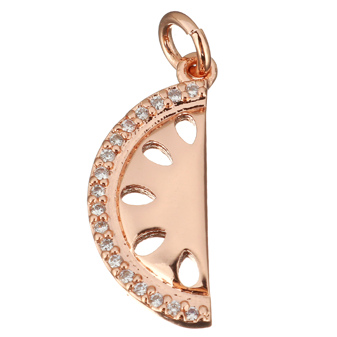 3:real rose gold plated