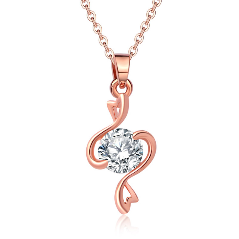 1:rose gold color plated