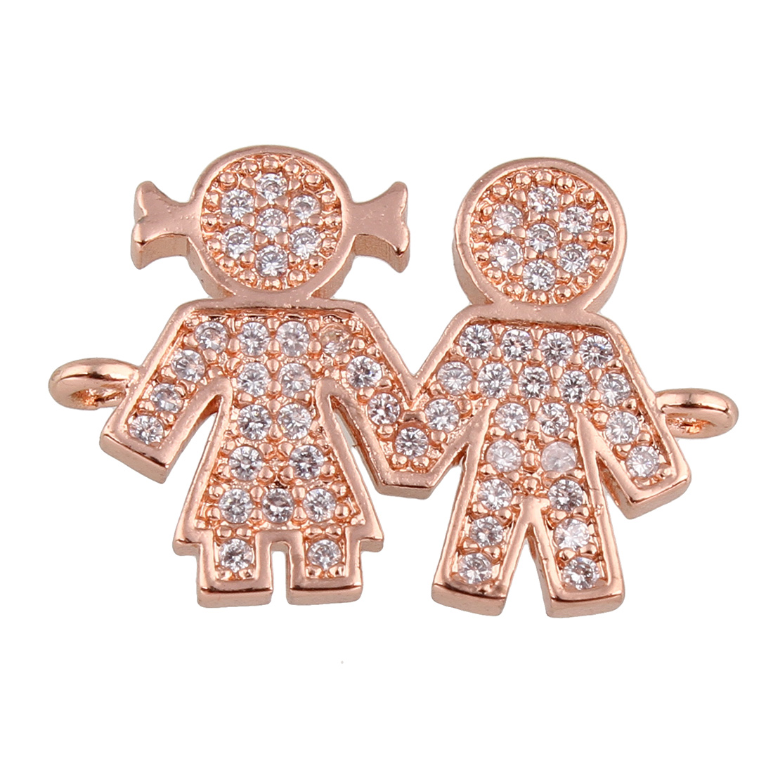 1:rose gold color plated